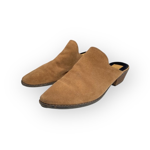 Dolce Vita  Festival Slip On Heeled Mules  Truffle Light Brown Suede  10M  - Picture 8 of 16